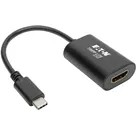 Tripp Lite U444-06N-HD4K6B USB-C-zu-HDMI-Adapter (Stecker/Buchse) – 4K 60 Hz, HDCP 2.2, Schwarz