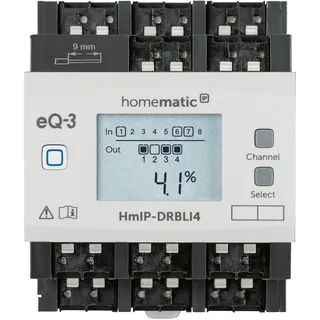 Homematic IP Jalousieaktor für Hutschienenmontage 4-fach Weiß