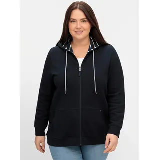 sheego Sweatjacke in nachtblau | Gr.: 56/58