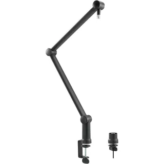 Logilink Professioneller Mikrofonarm mit klappbarem Scherenarm f?r Game Streaming/Podcasts/Broadcasts etc, 360? drehbar und 5/8" Zoll-Gewinde