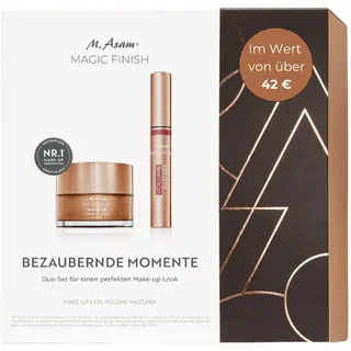 M. Asam Magic Finish Geschenkset – Volume Mascara (10ml) & Make Up Mousse Classic (30ml), 4-in-1 Make up & Mascara, Perfekte Weihnachtsgeschenkidee Für Frauen