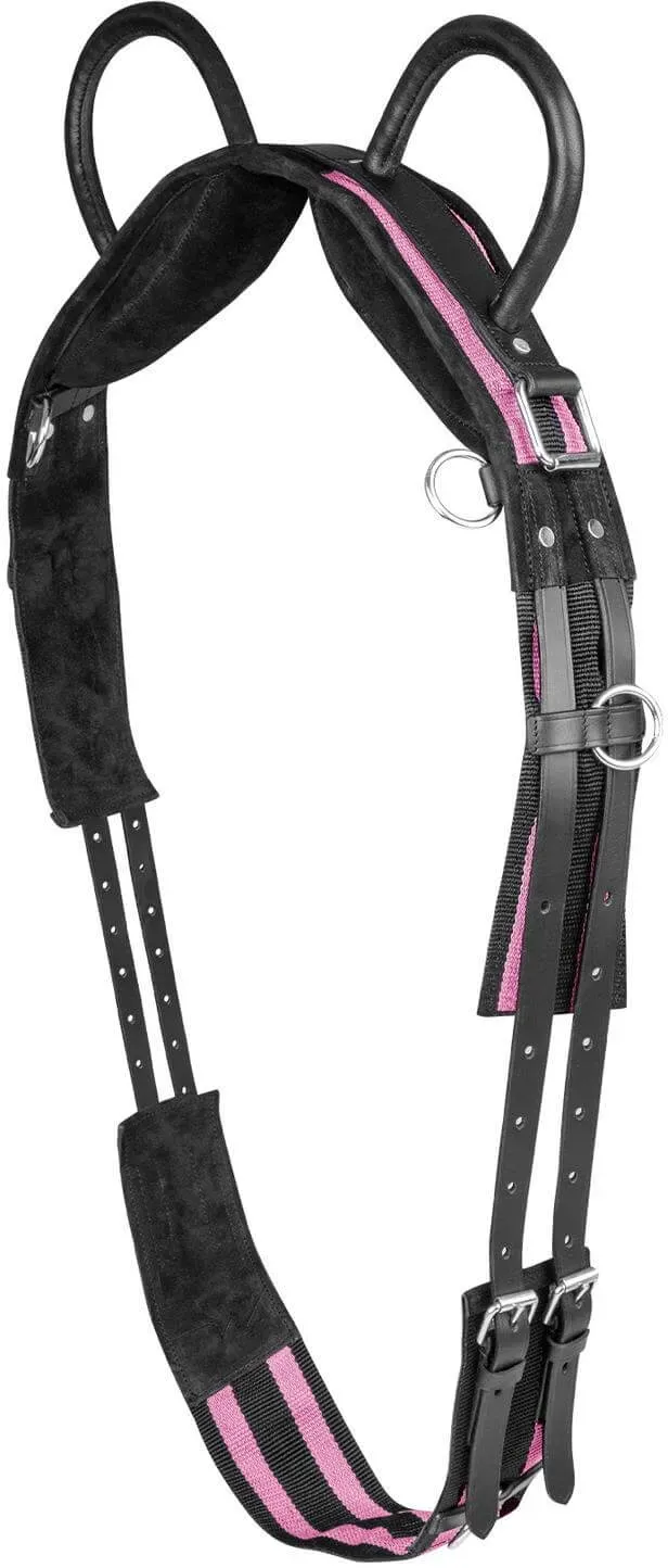 Longiergurt mit zwei Handgriffen Rosarot/Schwarz / Pon