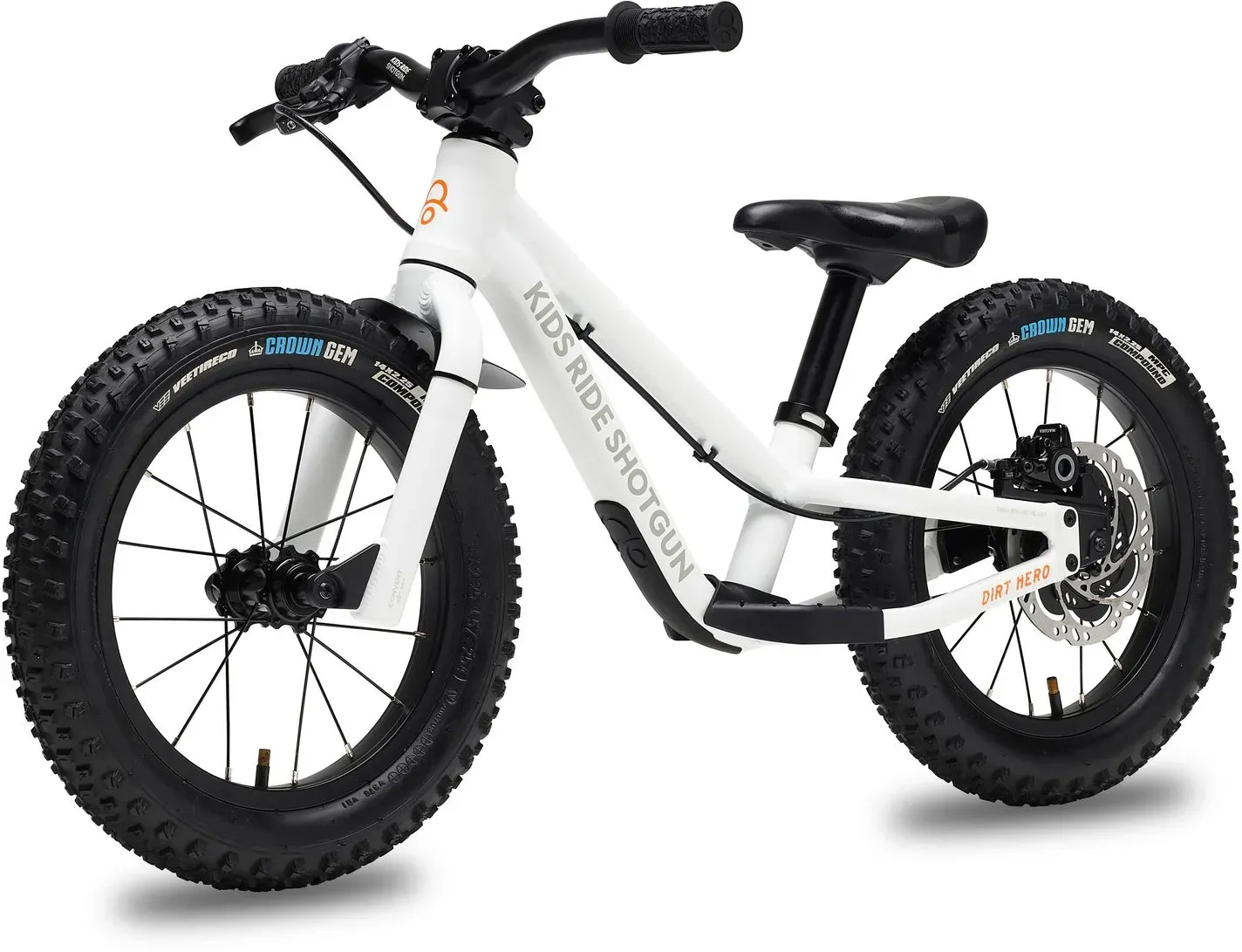 Kids Ride Shotgun DIRT HERO Magura MT4 Laufrad - white - 14-Zoll