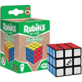 Think Fun Thinkfun Rubik's Re-Cube, der original Zauberwürfel 3x3 von Rubik's in der nachhaltigeren Variante für Erwachsene und Kinder ab 8 Jahren