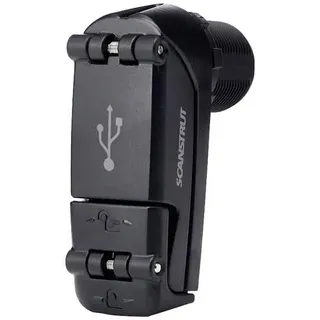 ScanStrut Doppel-USB-Buchse ROKK Charge Pro Belastbarkeit Strom max.=6A 10,8 - 32 V/DC