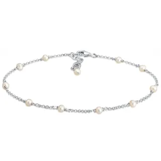 Elli Fußkette ELLI "Fußkette mit Süßwasserzuchtperle 925 Silber", silber, Fußketten, Damen, 22cm