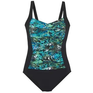 VIVANCE Badeanzug Damen türkis bedruckt Gr.46 Cup D