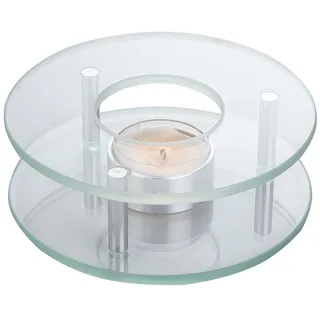 HIT Trading Stövchen rund 12 cm Glas