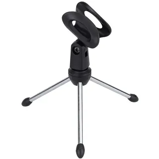 U-K Abnehmbare Faltbare tragbare Winkel einstellbar Stativ Tisch Desktop-Mikrofon Mikrofonständer Halterung sehr praktisch und beliebtNützlich und praktisch