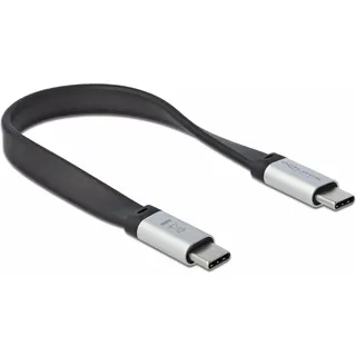 DeLock USB-Kabel - USB-C m, USB Type-C 22 cm PD 3 A E-Marker