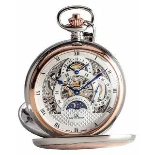 Carl von Zeyten Taschenuhr mit Kette CVZ0040RSL rosé vergoldet limitierte Auflage