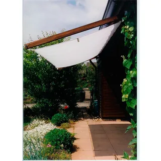 Floracord Pergola Bausatz inkl. Sonnensegel Weiß 420 cm