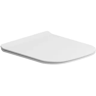 ALLUVION Mars WC-Sitz Slim kompakt mit Absenkautomatik und Quick release, Badkeramik, bianco lucido