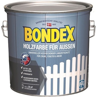 Holzfarbe für Aussen 2,5 l weiß