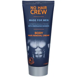 NO HAIR CREW Enthaarungscreme für den Körper – gründliche und sanfte Haarentfernung für Männer, 200 ml