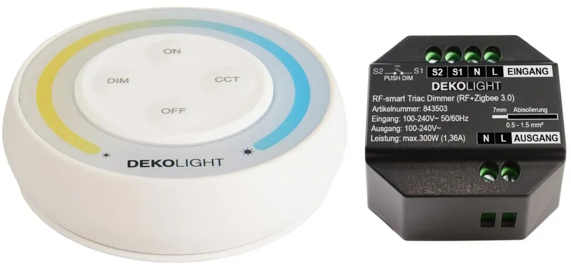 Deko-Light Steuerung RF RF-smart Starter-Set Triac 230V 300W inkl. Single Fernbedienung IP20
