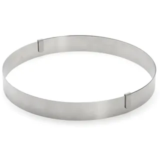 De Buyer 3040.03 – Ring aus Edelstahl, ausziehbar von 18 bis 36 cm, Höhe 3 cm, Grau