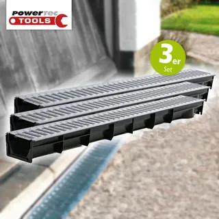 Entwässerungsrinnen 3er-Set