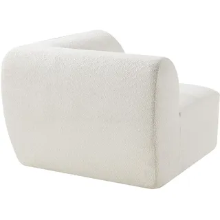 [en.casa] Sofa-Modul Hurvas Eckelement Bouclé Cremeweiß