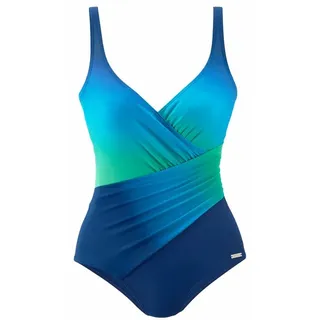 LASCANA Badeanzug Damen Blau/Türkis 38 Cup D