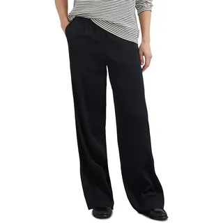 Marc O'Polo "aus fließendem Viskose-Stretch", Damen, Gr. 42, Normalgrößen, blau (deep night blau), Obermaterial: 99% Viskose, 1% Elasthan, unifarben, casual, relaxed fit normal, Hosen