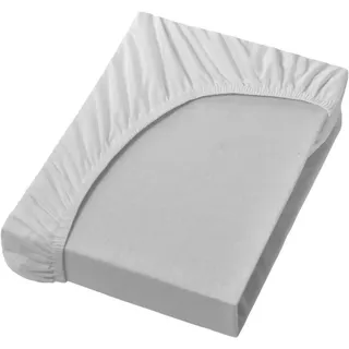 Bella-Donna Jersey Spannbettlaken 180x200 - 200x220 cm nebelgrau