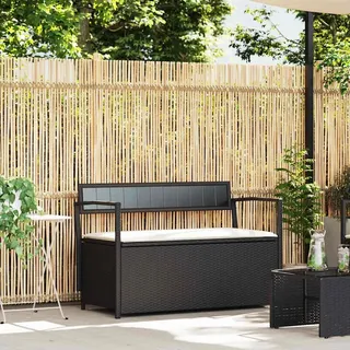 vidaXL Gartenbank 54 x 74 x 54 cm Schwarz