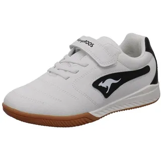 KangaROOS Unisex Kinder K5-drib Ev Sneaker, White Jet Black, 40 EU - 40 EU