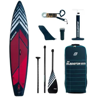 CampSup Gladiator Pro 12'6 Touring Aufblasbares Stand Up Paddle Board | 381 x 81 x 15 cm | Surfboard für Einsteiger & Fortgeschrittene mit zubehör | Tragkraft bis 150 Kg