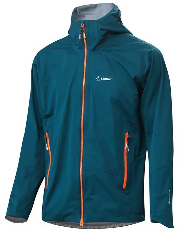 Löffler HOODED JACKET PACE GTX ACTIVE - Outdoorjacke für Herren - 56 teal (390)