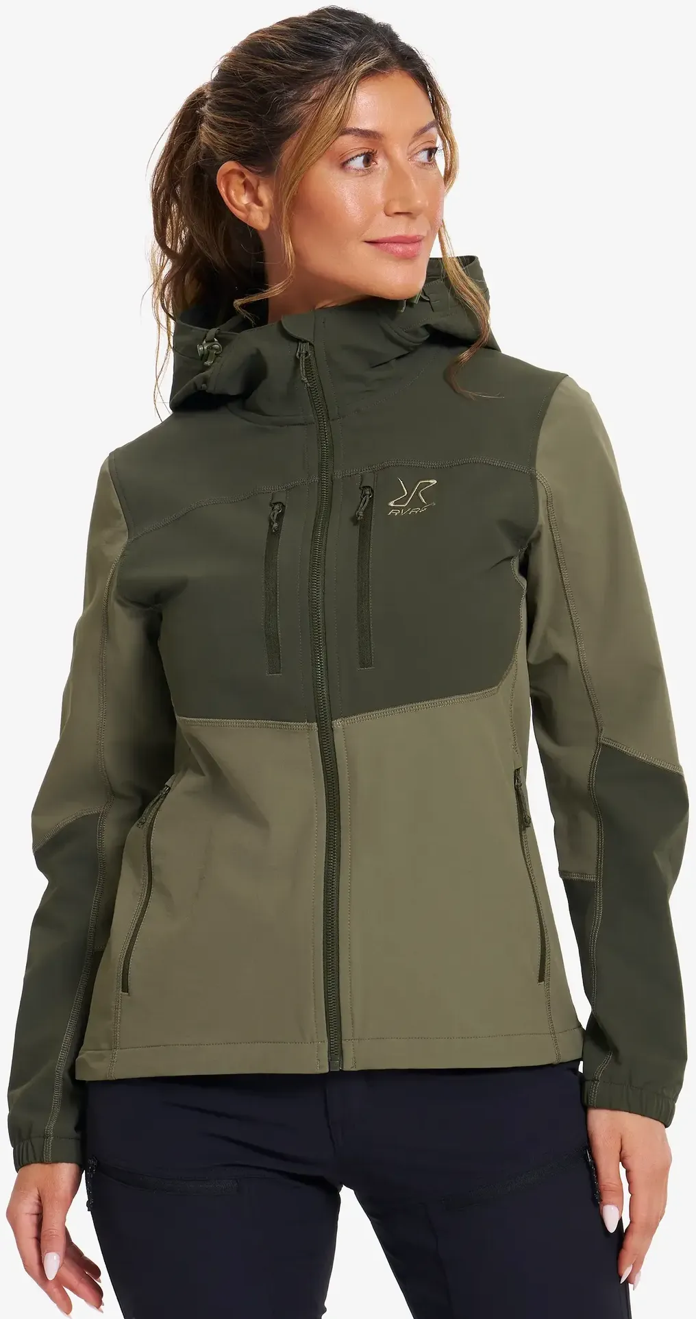 Edge Stretch Jacket Damen Forest Night/Kalamata, Größe:XS - Damen > Jacken > Softshelljacken - Grün