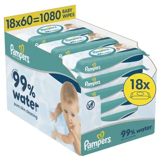 Pampers baby-dry Feuchttücher 99% water 1 St