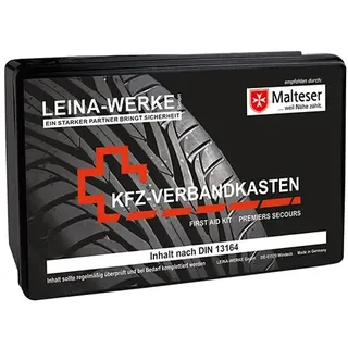 Verbandskasten Leina KFZ Fotodruck DIN 13164 Inhalt nach DIN 13164 Ausgabe 2022-02, in Folientasche