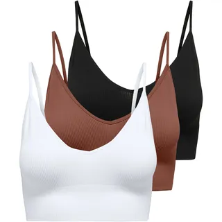 Only Bustier 3 St. Schwarz XS