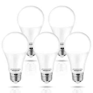 Aigostar Led Lampe E27 Kaltweiß 12W Leuchtmittel Licht 6500K 1170Lumen Abstrahlwinkel 280 Grad Tropfenform Birnen 5 Stück