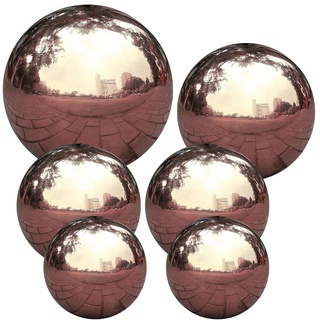 Hilai Gartendeko Edelstahl, Spiegel-Ball, der Ball anstarrt Gartenbereich-Kugel Spiegel poliert Hohle Kugel-Edelstahl für Hausgarten-Verzierung Dekoration 6pcs