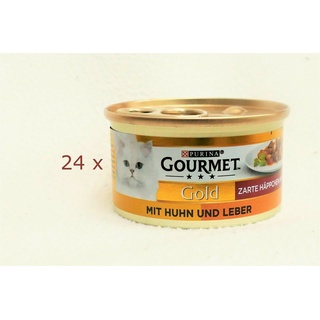 Purina Gourmet Gold Zarte Häppchen in Sauce Huhn & Leber 24 x 85 g