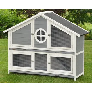 nanook shop Kleintierkäfig Momo 144 x 57 x 110 cm grau