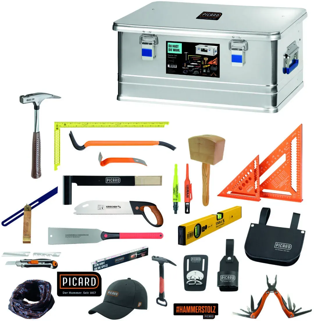 PICARD Starter Set Zimmerer in Aluminium-Box 27-teilig Nr. 0070021-041