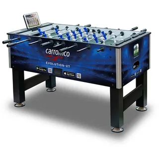 CARROMCO Tischfußball Kickertisch "Evolution-XT",blau,