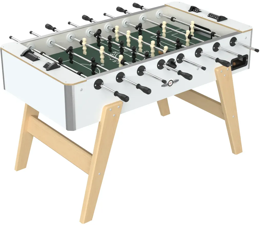 Deutscher Meister Tischfußball Kickertisch "PROFILINE 2.0",weiß,