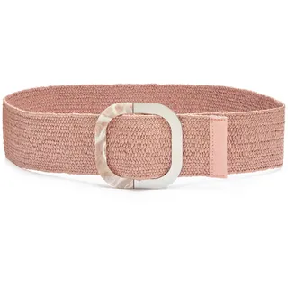 LASCANA Taillengürtel LASCANA "Stretchgürtel, Schmuckgürtel", Damen, Gr. 95, rosa (rosé), Materialmix, unifarben, feminin,modisch, Gürtel, elastischer Gürtel für Kleid & Overall, Bauchgürtel, Bast-Optik