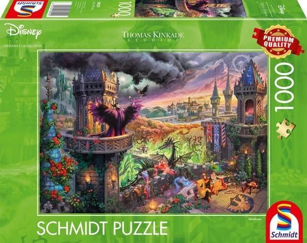Schmidt Spiele - Thomas Kinkade - Disney, Maleficent, 1000 Teile