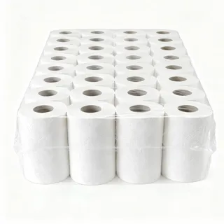 Küchenrollen 3-lagig, Küchenpapier hochweiß, Handtuchrolle aus 100% Zellstoff, Haushaltspapier, Küchenkrepp, 3-lagig, Menge:32 Rollen
