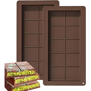 Schokoladenform Silikon, Dubai Schokoladen Form mit 1 Spatel Schokoladenform Silikon Tief Chocolate Dubai Schokolade Selber Machen Silikonform Schokoladentafel für Schokolade Praline Pistazie