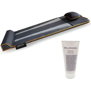 Belena Air Stretch mit Wellnessgel - Das Original aus dem TV - Entspannungsset für Zuhause - Elektronische Stretch & Massagematte mit Wärmefunktion + Kühlendes Wellnessgel