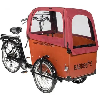 Babboe Regenverdeck rot, für Big, Docril