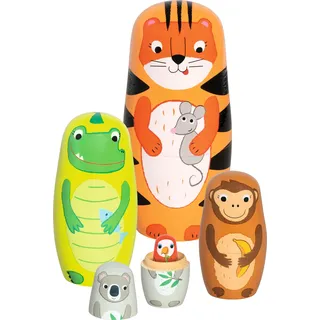 GoKi 60661 Matroschka Puppen Tiger Tavi und Seine Freunde
