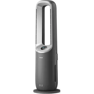 Philips 3-in-1 AirPerformer Luftreiniger mit Heiz- + Kühlfunktion Series 8000, HEPA-Filter, bis zu 70 m2, Schwarz (AMF870/15) - Grau