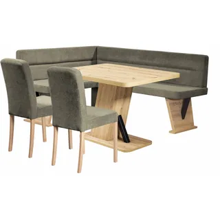 Home Affaire »Laros Sitzgruppe, Eckbank, Stühle, Tisch«, (Set, 4tlg Set), perfekt für Küche, Esszimmer, Wohnzimmer, Bestseller